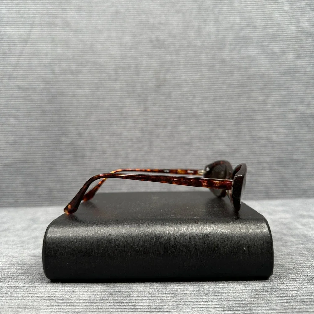 J.Crew Tortoiseshell Oval Y2K Sunglasses Brown Amber Vintage Style 13750
